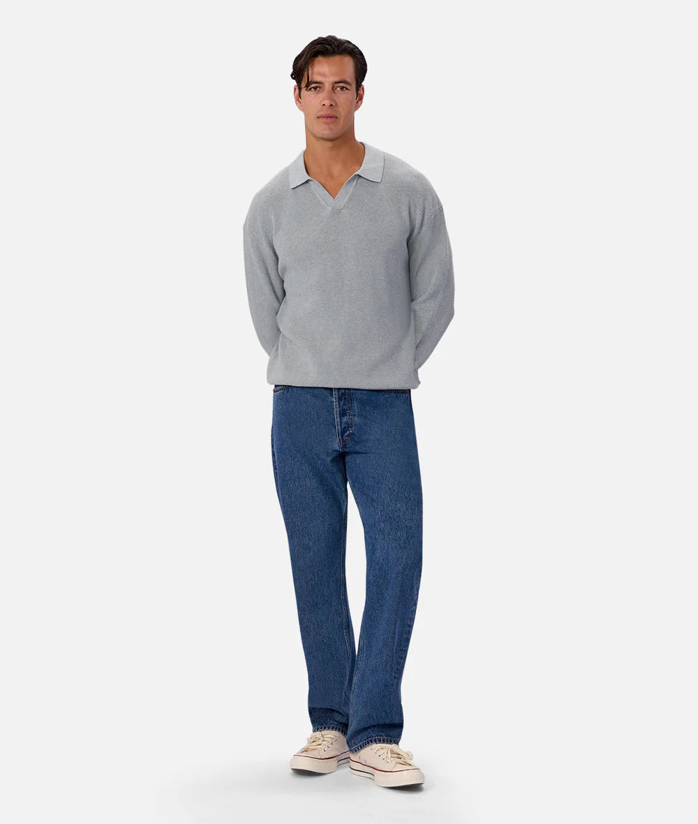 The New England Polo Knit - Mineral
