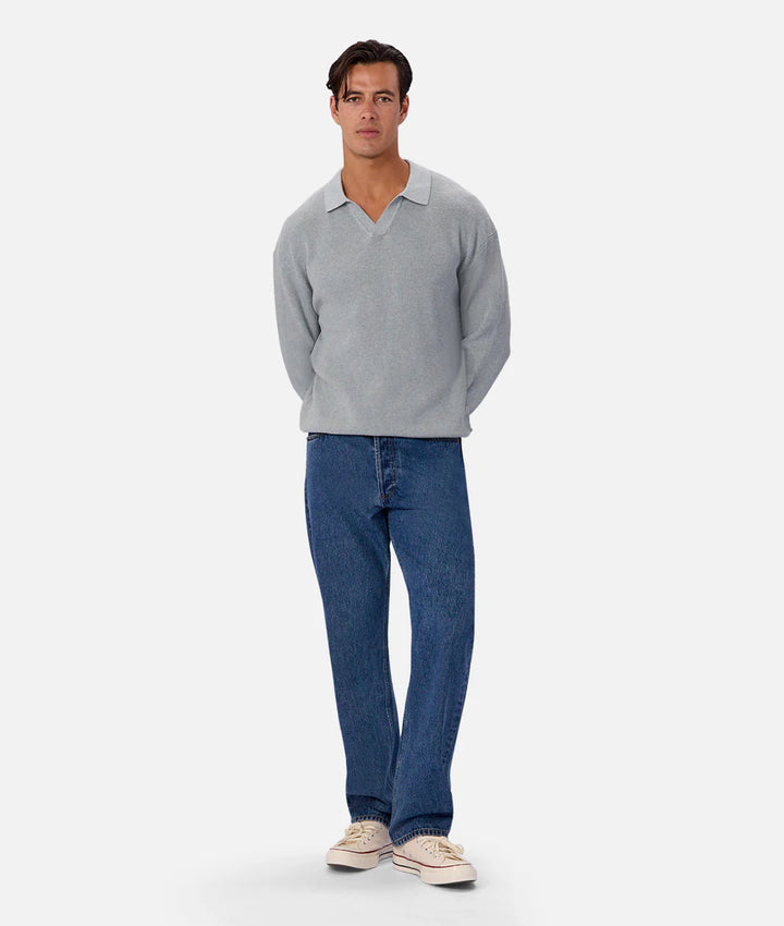 The New England Polo Knit - Mineral