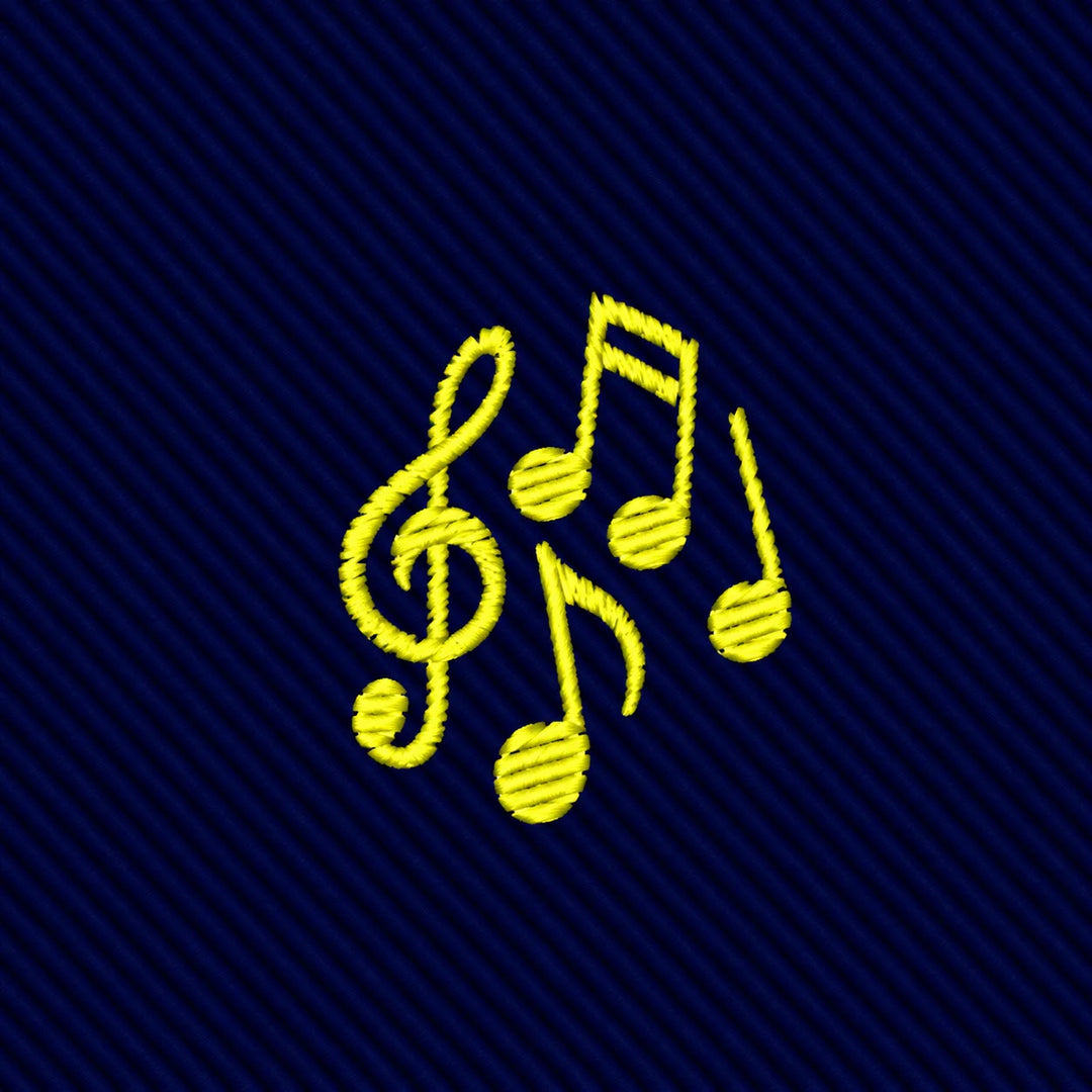 Musical Note Skinny Tie