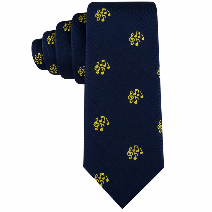 Musical Note Skinny Tie