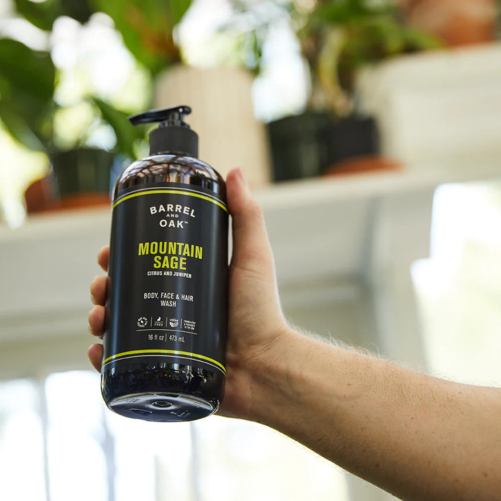 Hair Face and Body All-In-One Wash - Mountain Sage 473ml