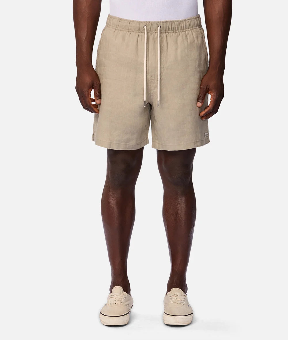 The Marina Linen Short - Moss