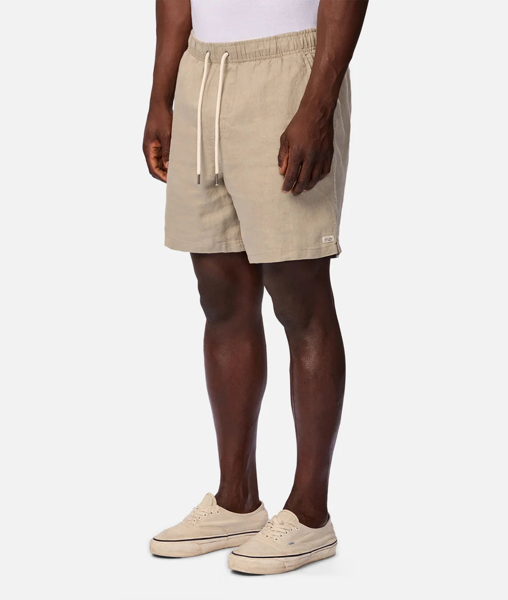 The Marina Linen Short - Moss