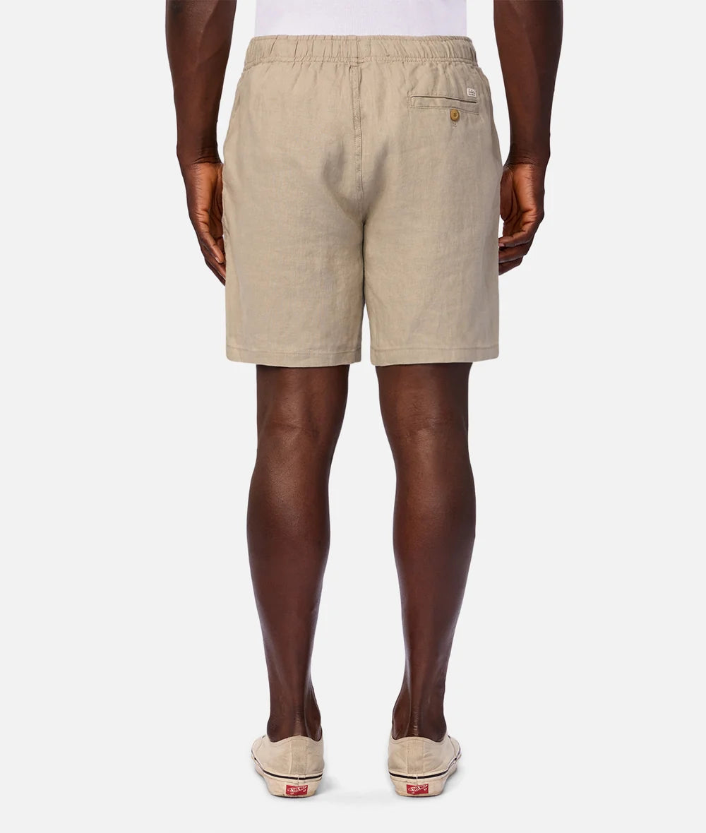 The Marina Linen Short - Moss