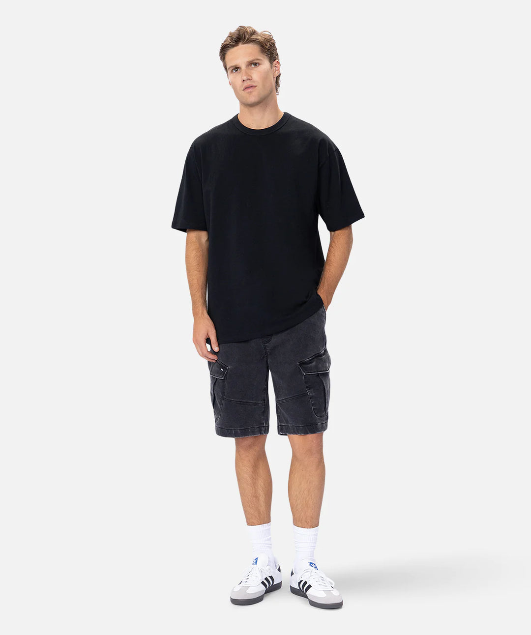 The Muntion Combat Short - Washed Black