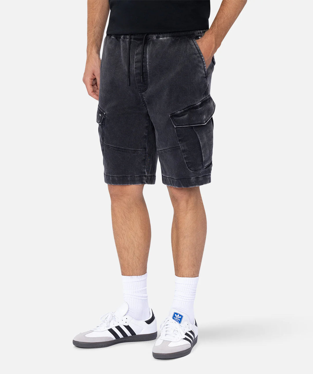 The Muntion Combat Short - Washed Black