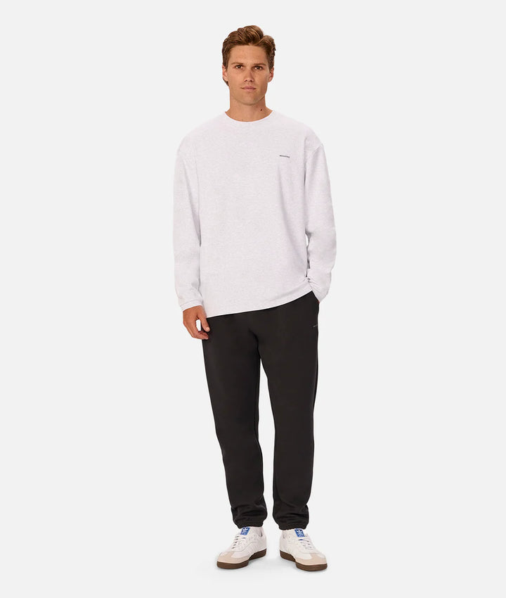 The Newport L/S Tee - New Marle Grey