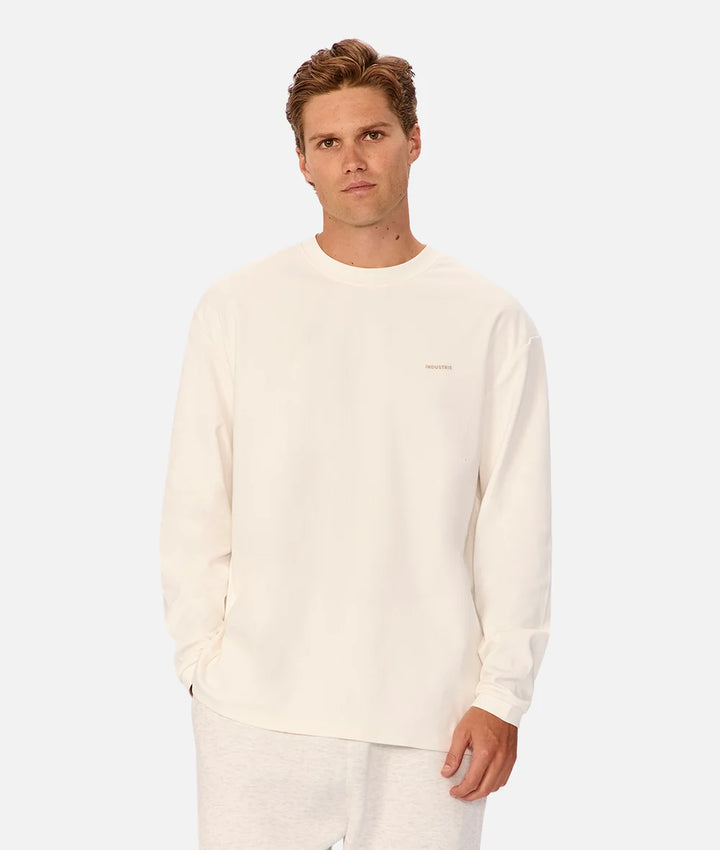 The Newport L/S Tee - Chalk