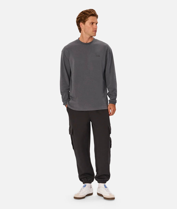 The Newport L/S Tee - Slate