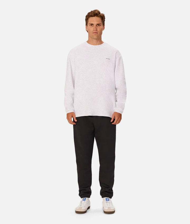 The Newport L/S Tee - New Marle Grey