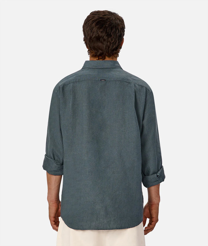 The St Martins L/S Shirt - Deep Ocean