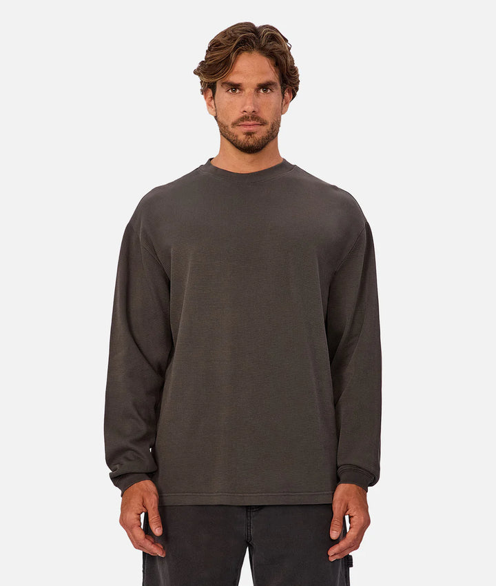 The Marlon L/S Tee - Onyx