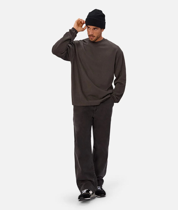 The Marlon L/S Tee - Onyx