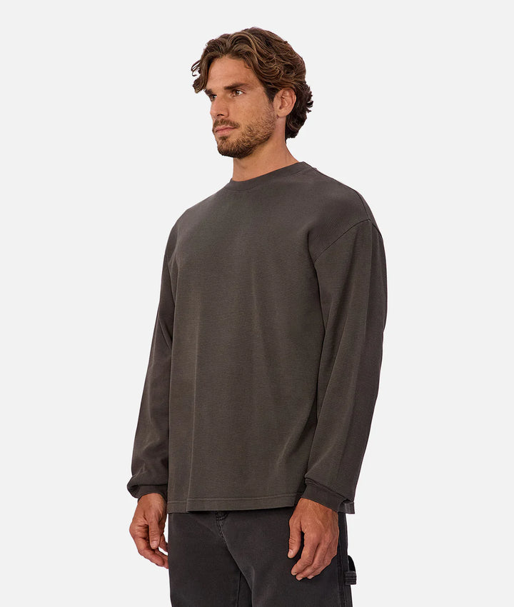 The Marlon L/S Tee - Onyx