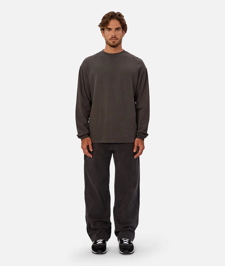 The Marlon L/S Tee - Onyx