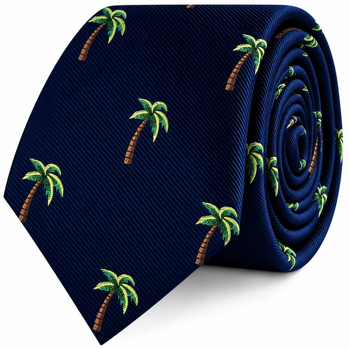 Palm Tree Skinny Tie