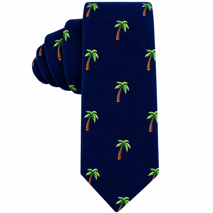 Palm Tree Skinny Tie