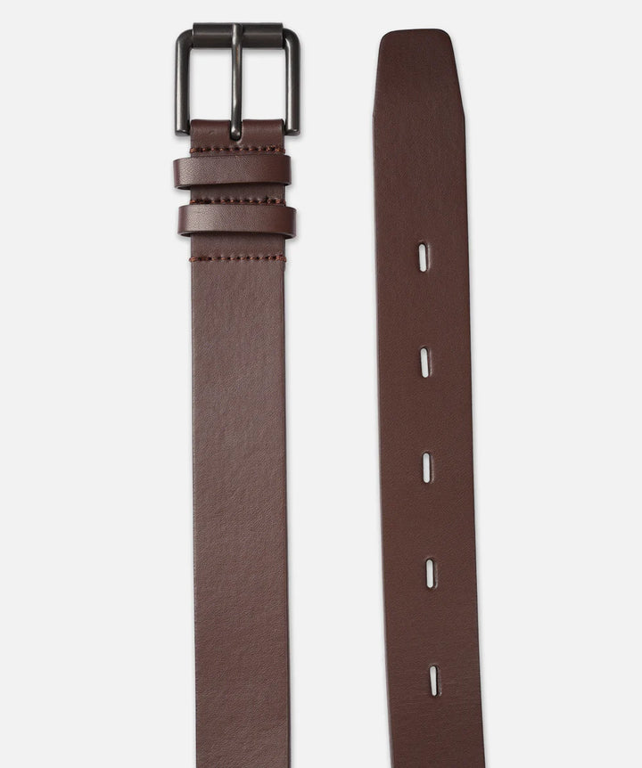 Mens Slim PU Belt - Brown