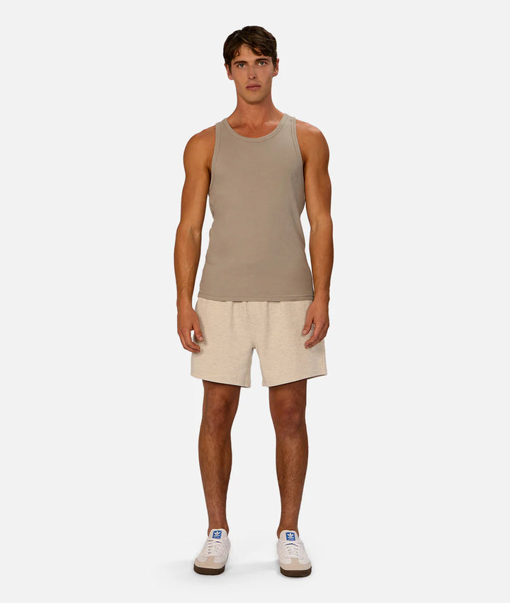 The Brando Ribbed Singlet - Putty