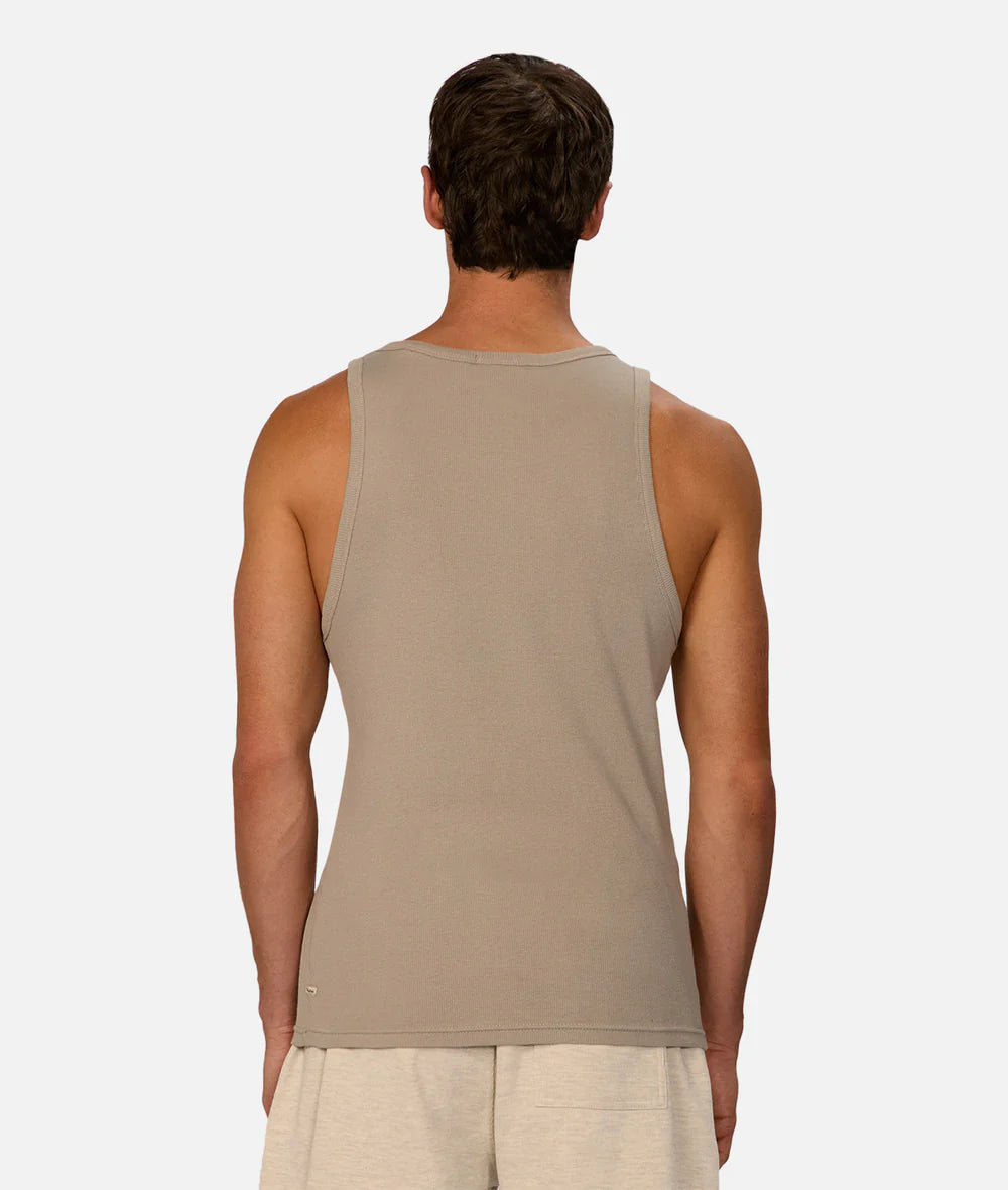 The Brando Ribbed Singlet - Putty