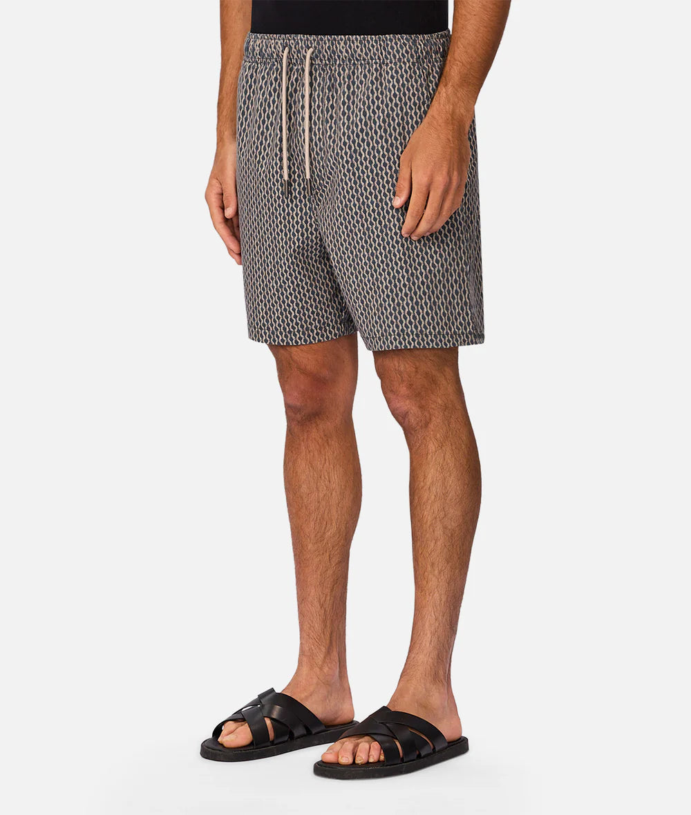 The Savanna Swim Short -Navy/Multi