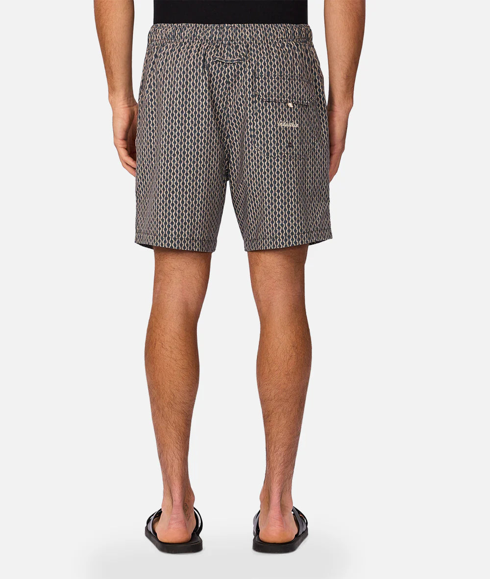 The Savanna Swim Short -Navy/Multi