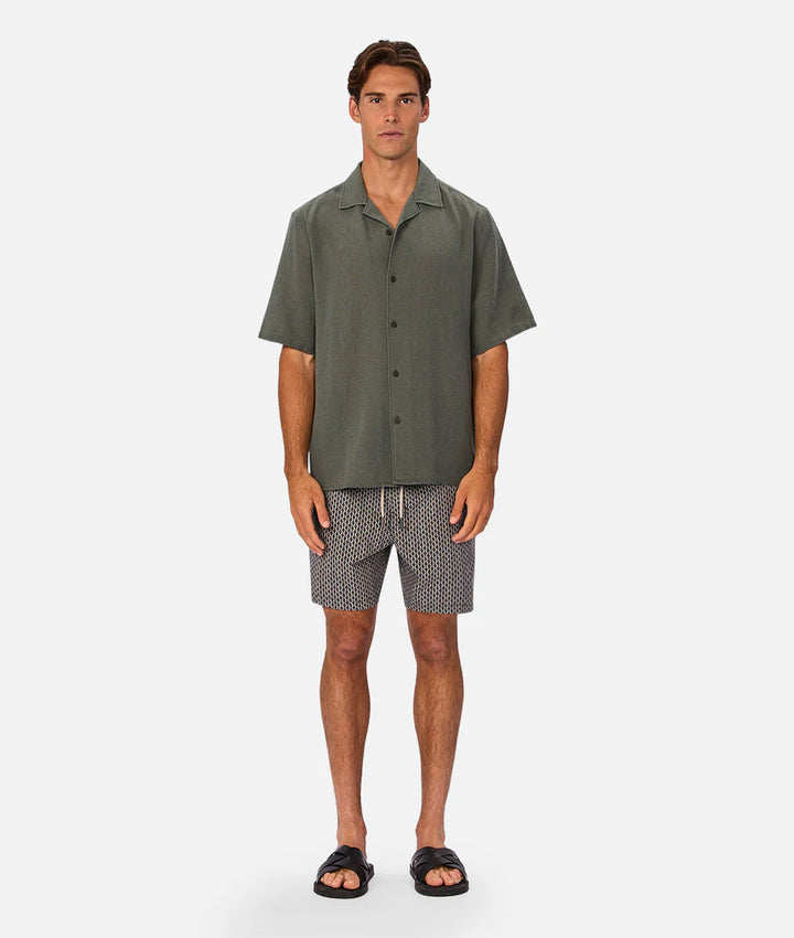 The Savanna Swim Short -Navy/Multi