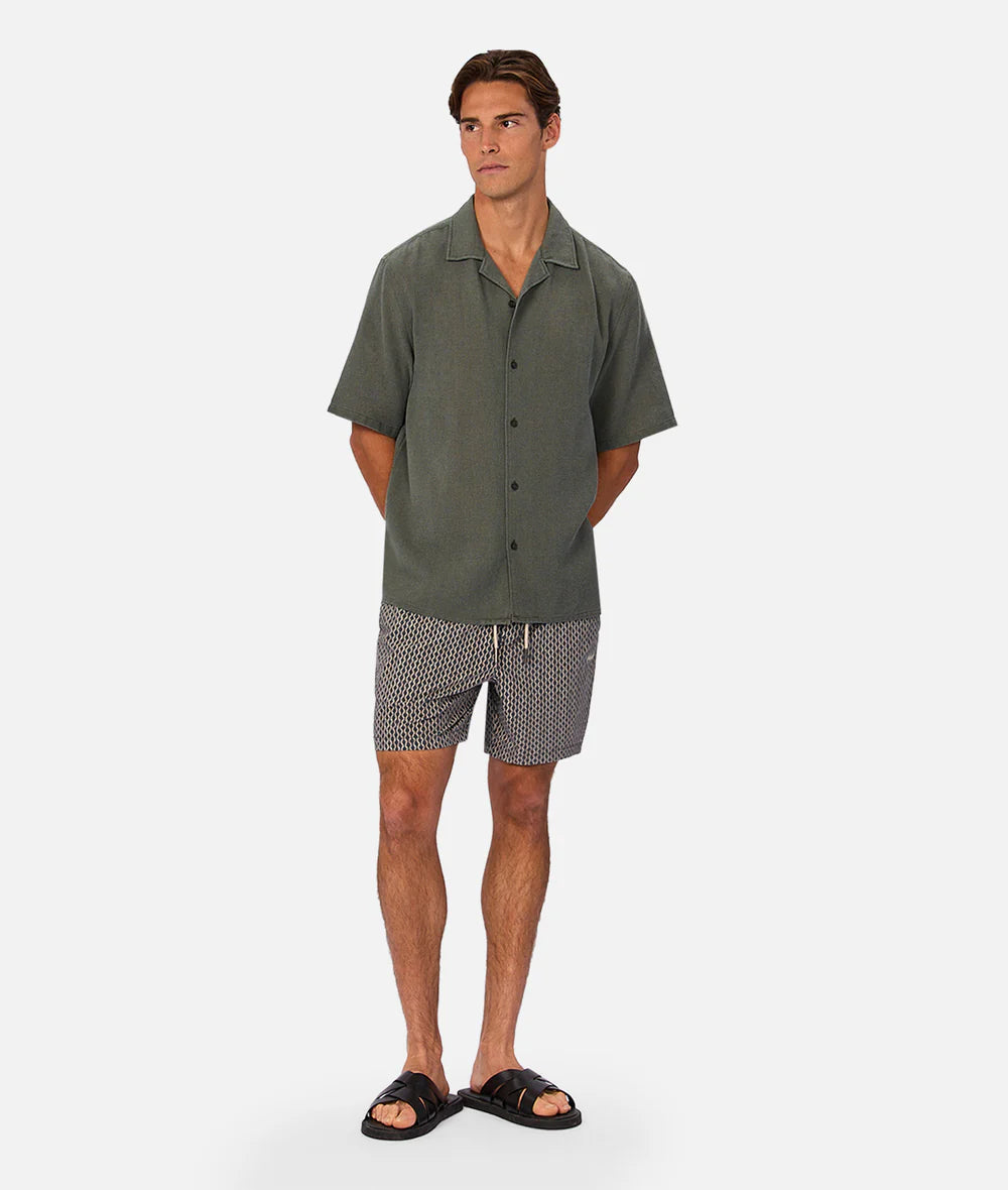 The Savanna Swim Short -Navy/Multi