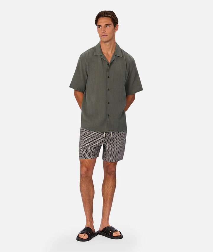 The Savanna Swim Short -Navy/Multi