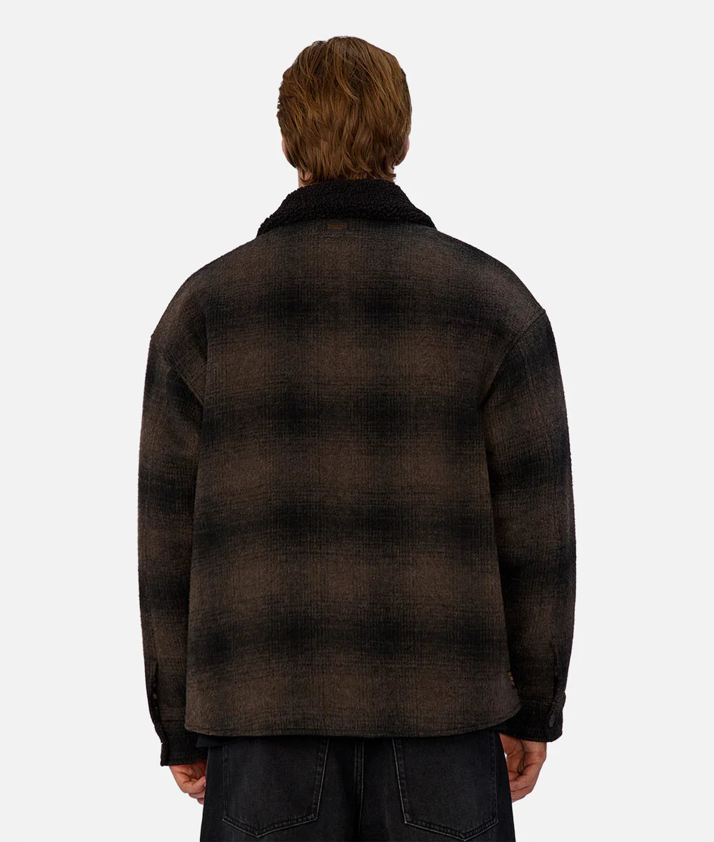 The Sacramento Zip Front Jacket - Brown/Black