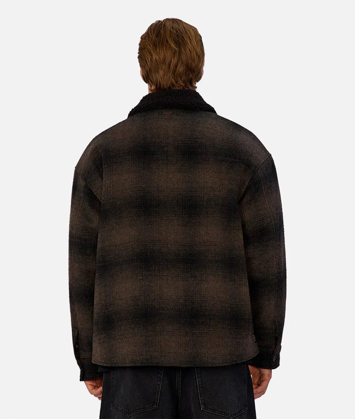 The Sacramento Zip Front Jacket - Brown/Black