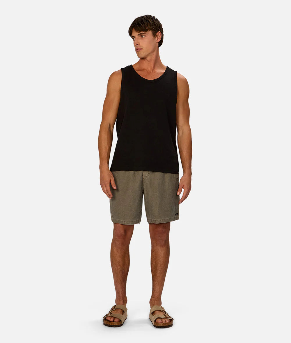 The Marina Linen Short - Shamrock