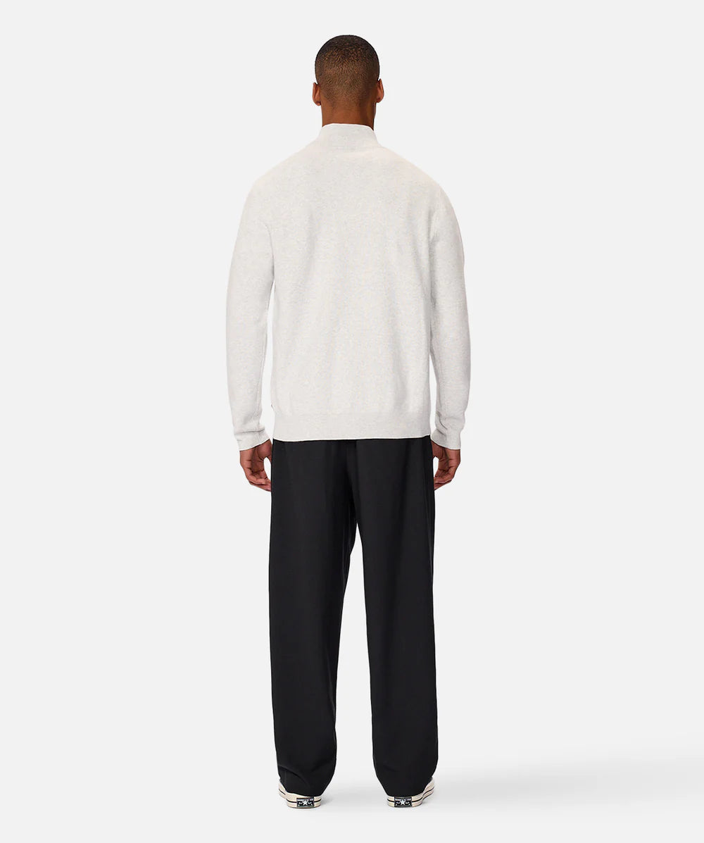 The Lakewood Zip Knit - Snow Marle