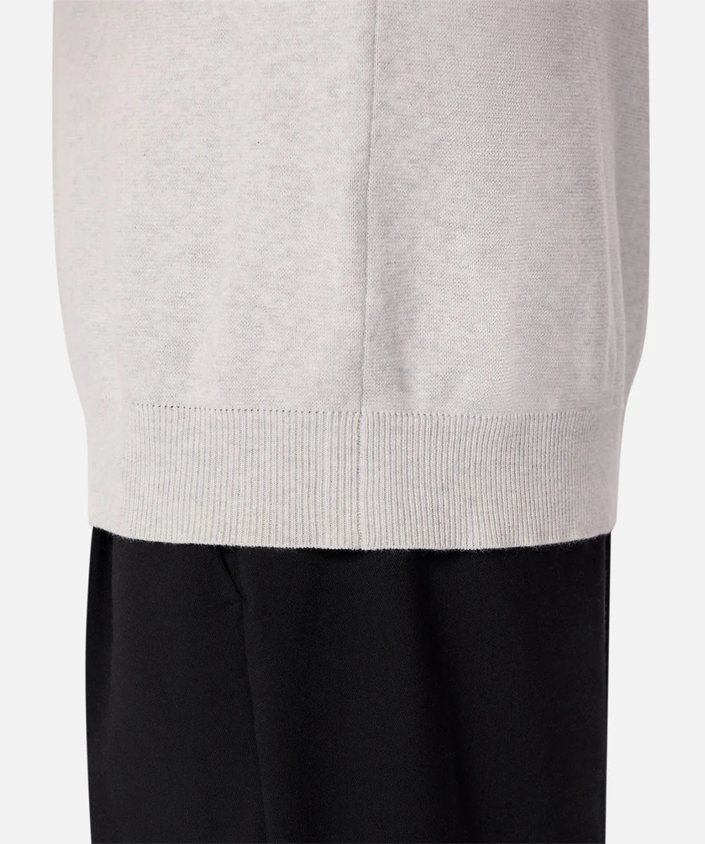 The Lakewood Zip Knit - Snow Marle
