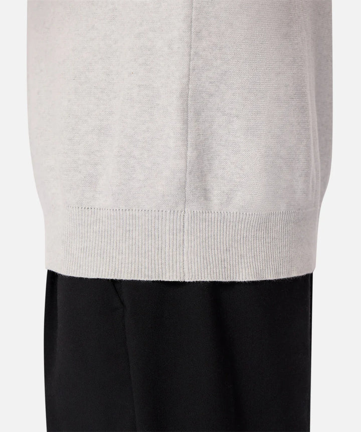 The Lakewood Zip Knit - Snow Marle