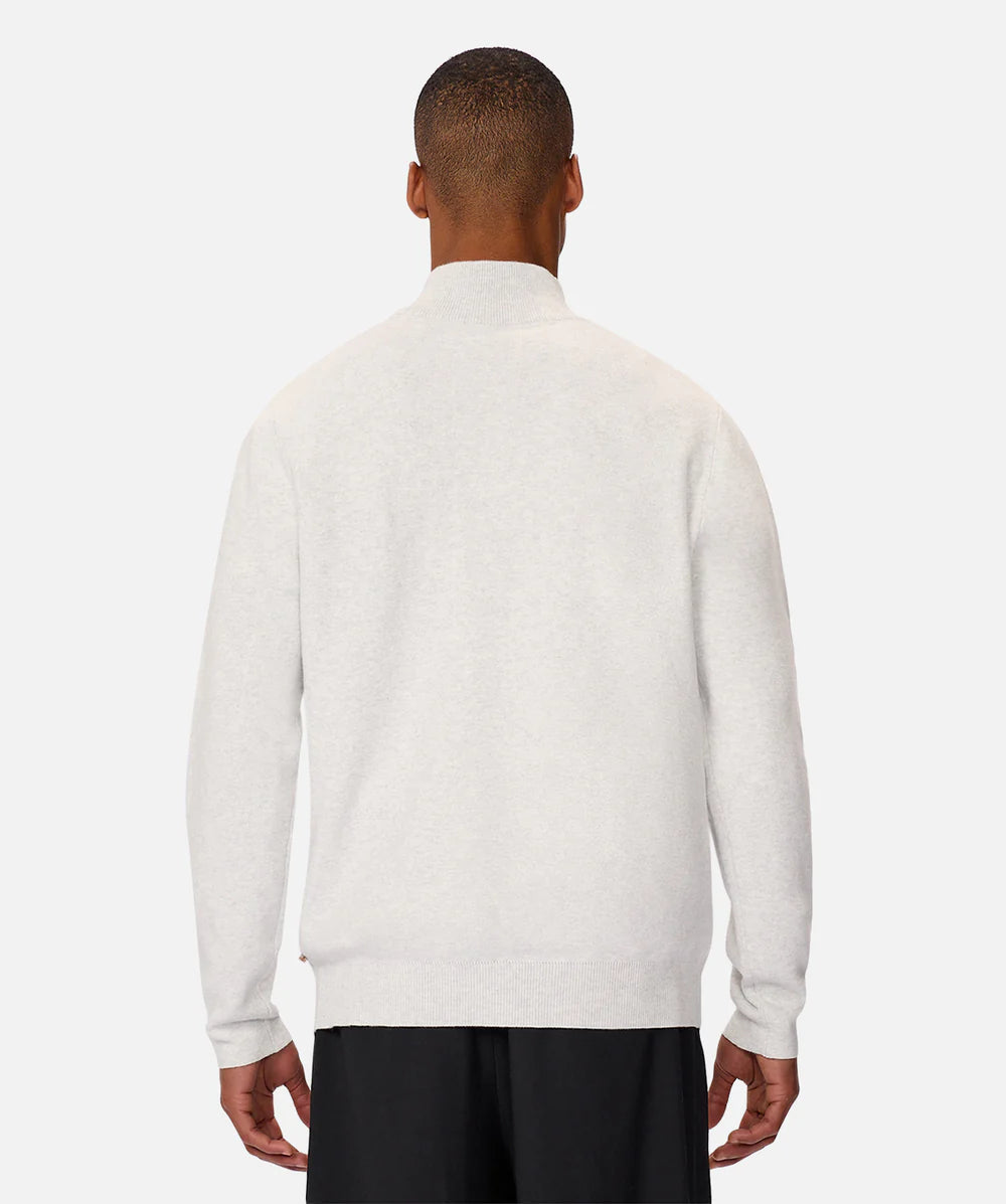 The Lakewood Zip Knit - Snow Marle