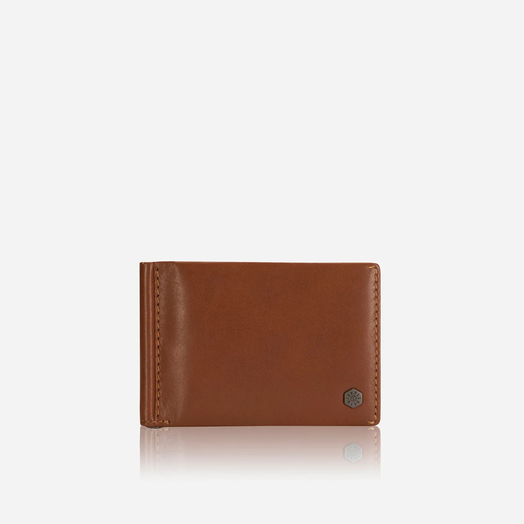 Leather Money Clip Wallet - Tan