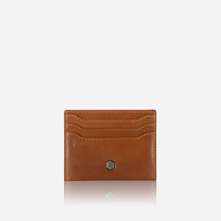 Leather Card Holder - Tan
