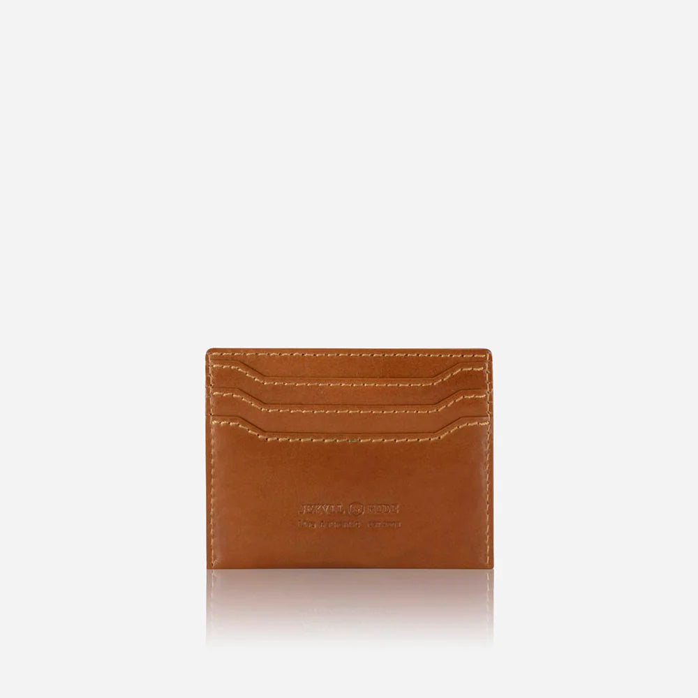 Leather Card Holder - Tan
