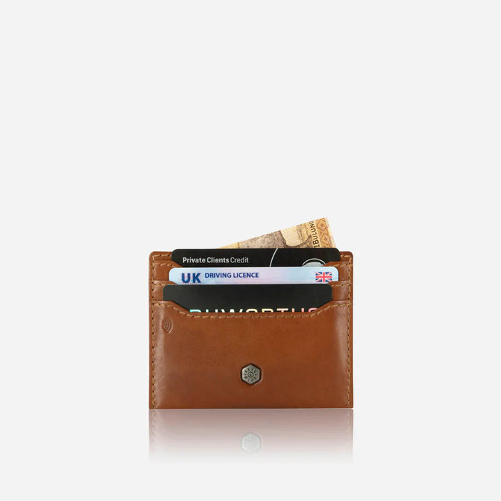 Leather Card Holder - Tan