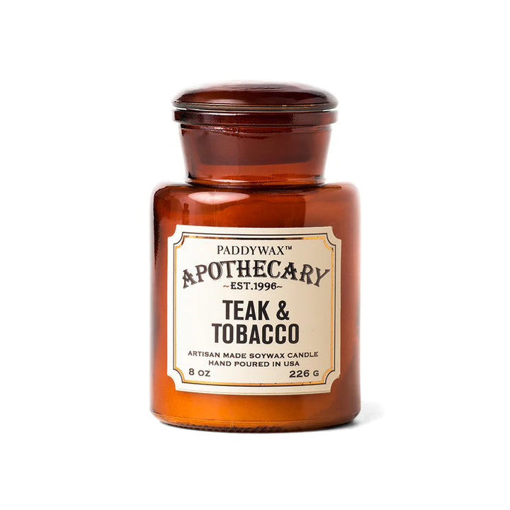 Apothecary 8oz Candle - Teak & Tobacco