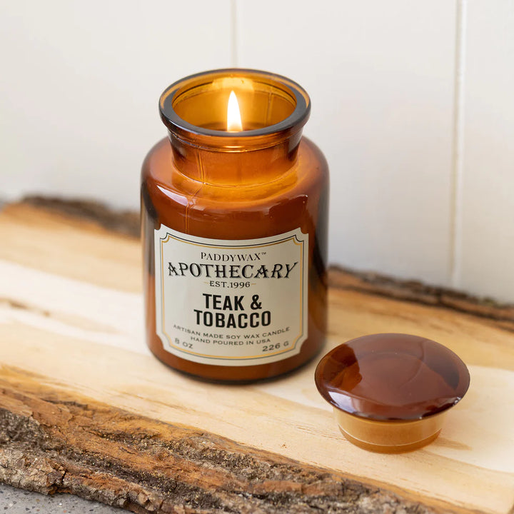 Apothecary 8oz Candle - Teak & Tobacco