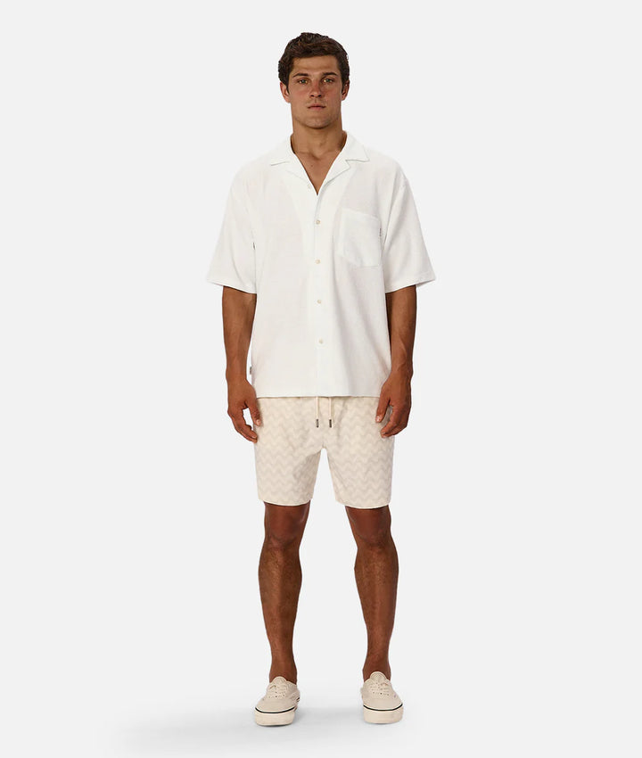 The Vincent Swim Short - Jade/Cream