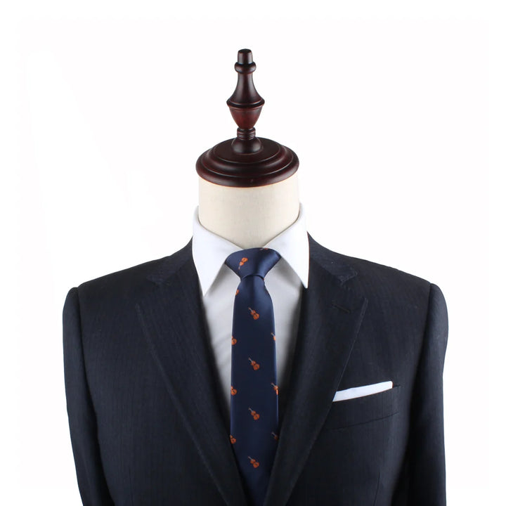Violin Skinny Tie