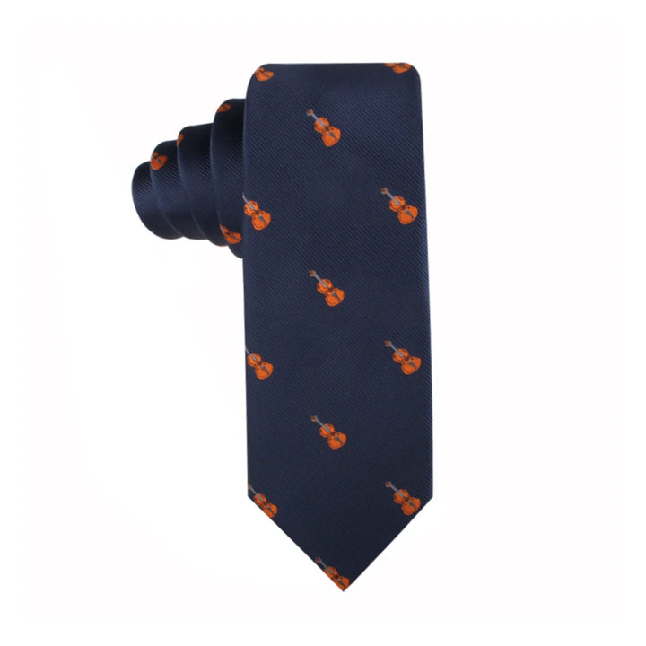 Violin Skinny Tie