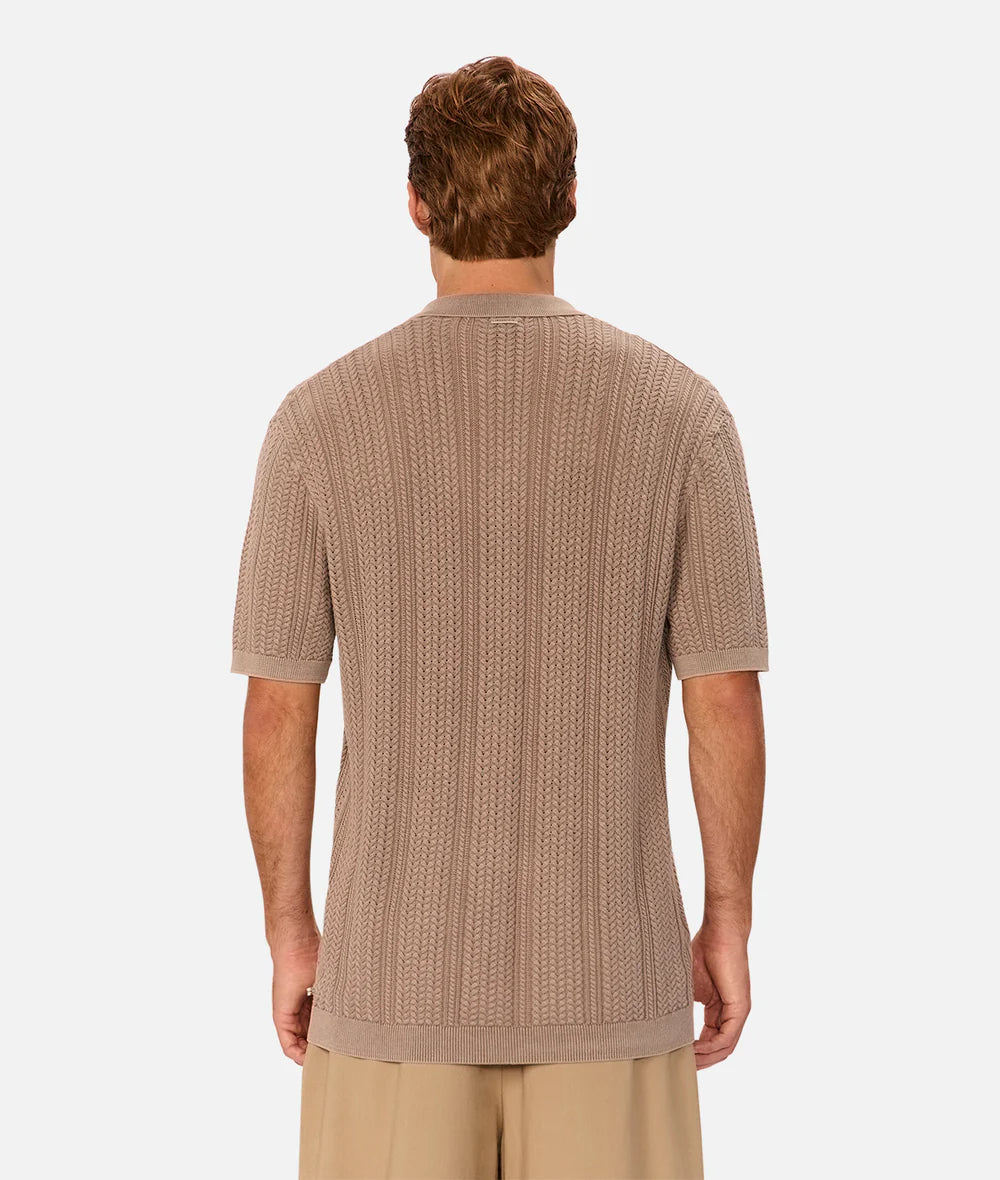 The Washed Alessio S/S Shirt - Washed Brown