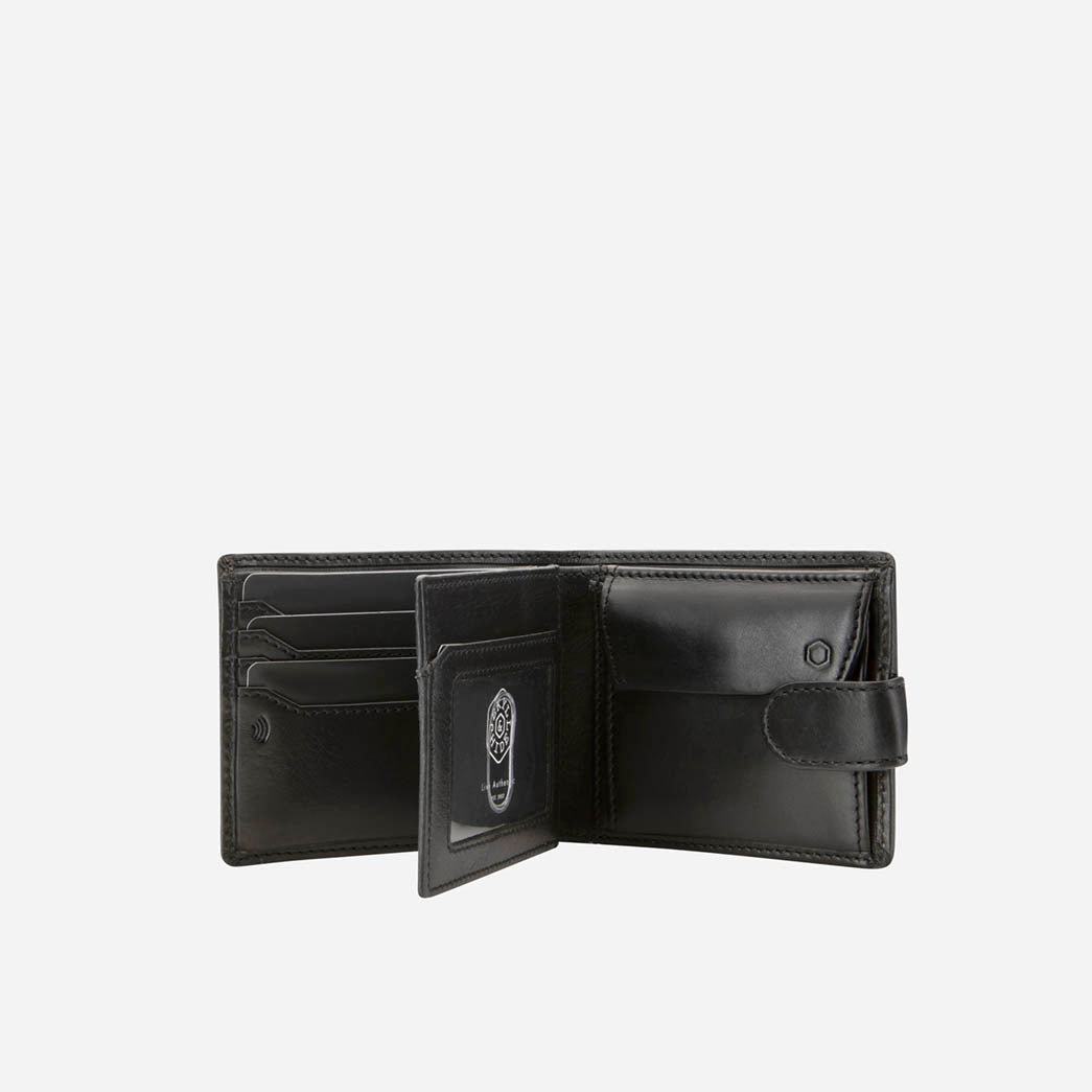 Wallet With Coin - Black