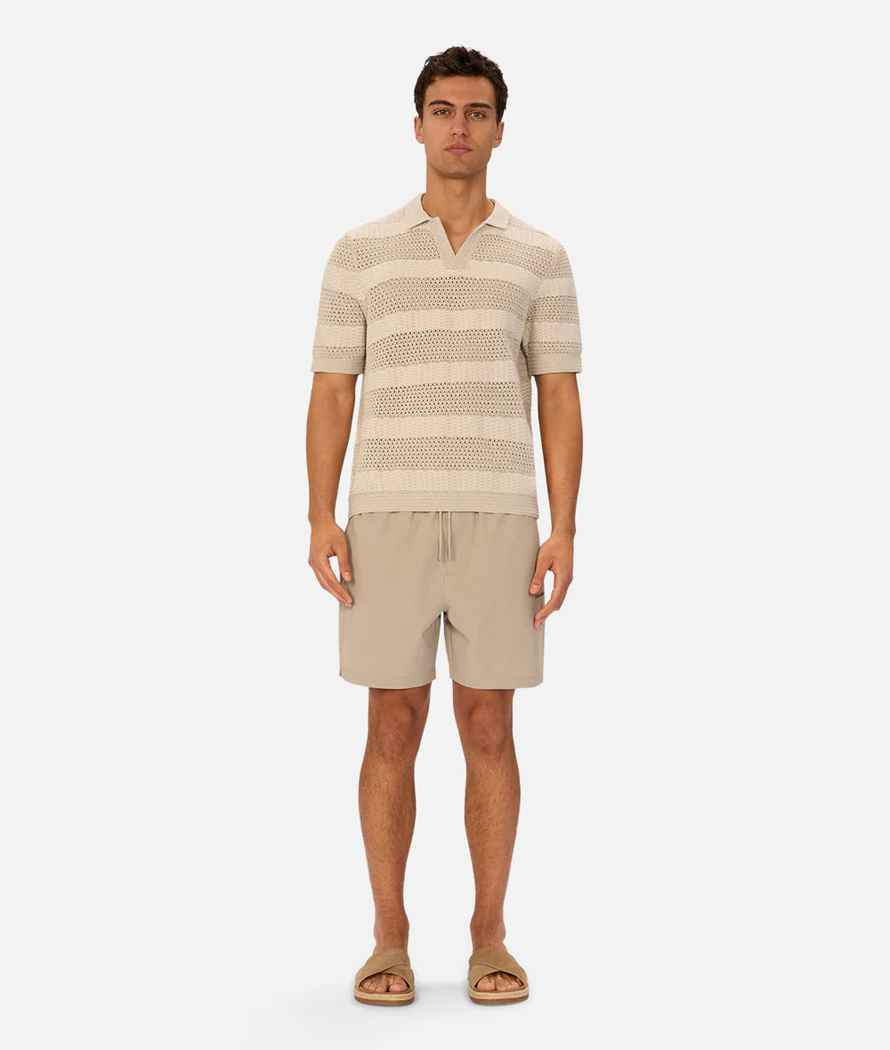 The New Seersucker Swim Short - Willow Green