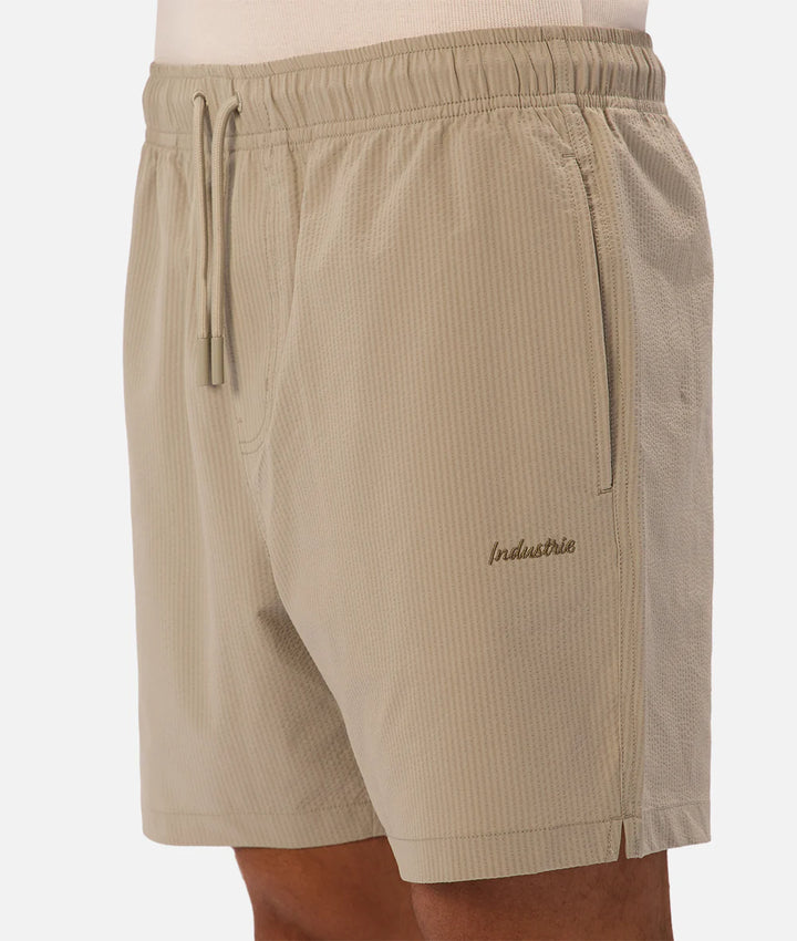The New Seersucker Swim Short - Willow Green