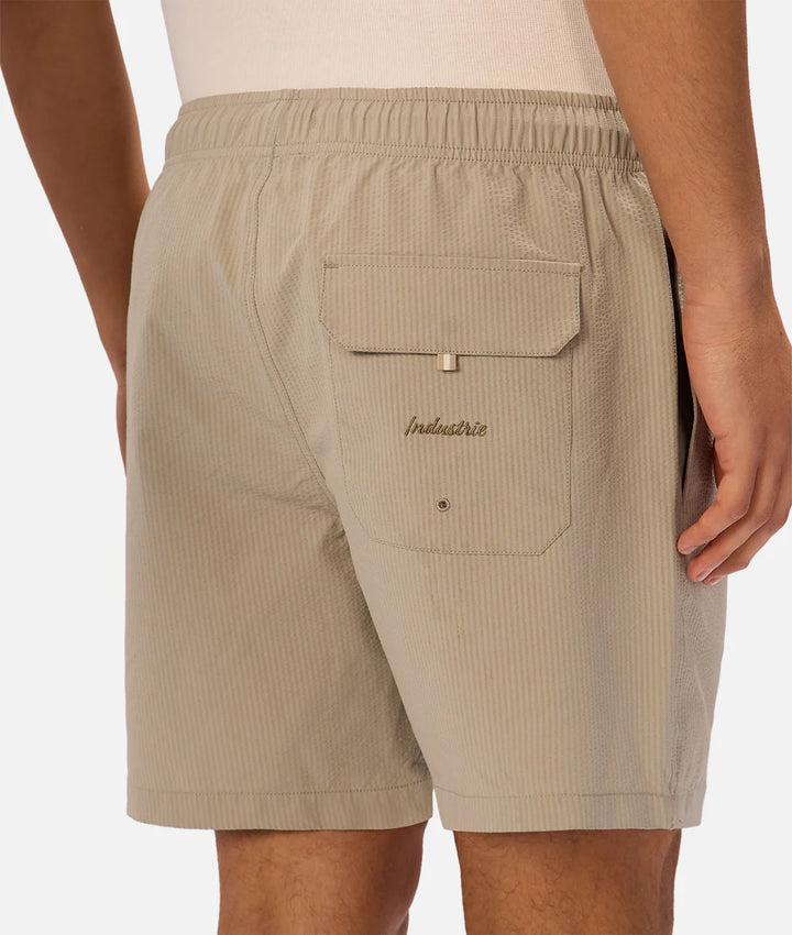 The New Seersucker Swim Short - Willow Green